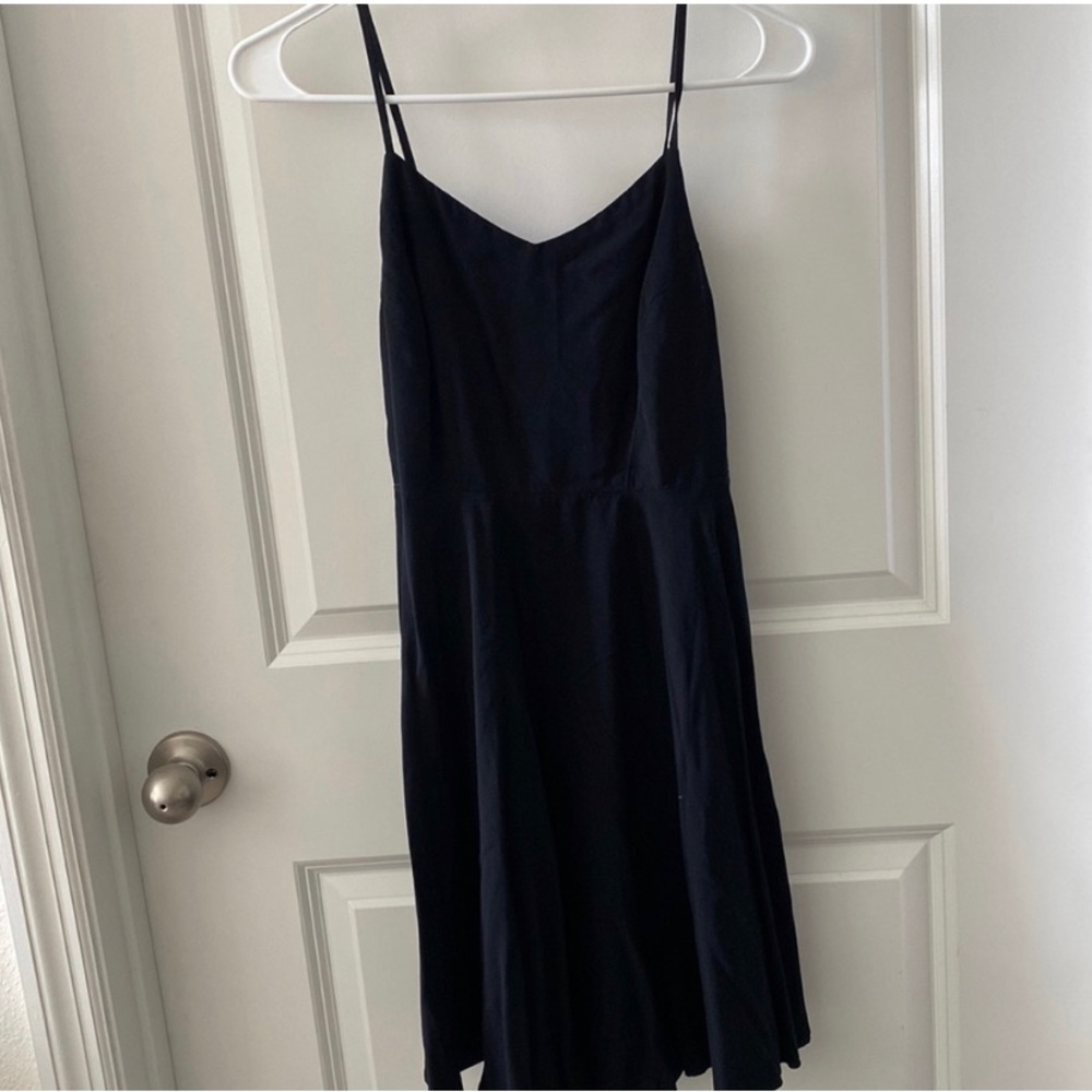Old Navy Black Spaghetti Strap Midi Dress